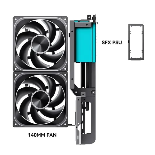 Case PC JONSBO D33 Black – Mini Tower M-ATX| VGA 435m| AIO 360mm